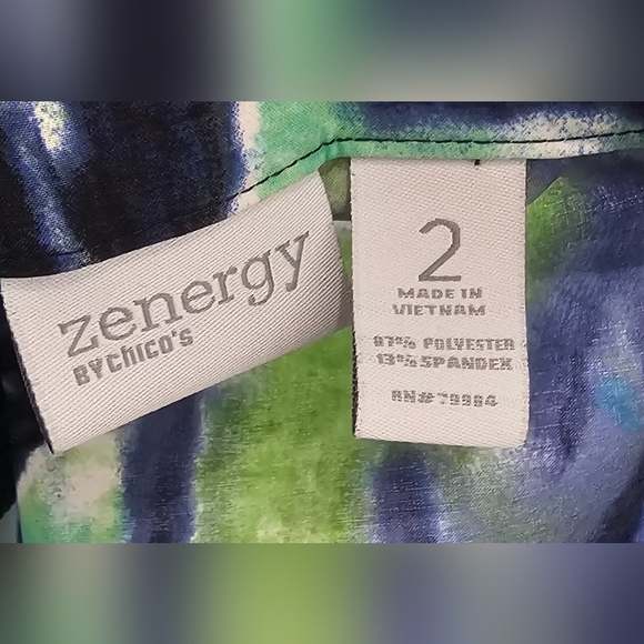 Chicos Zenergy Women’s Full Zip Jacket Multicolored Size 2 (Large) - Picture 10 of 16